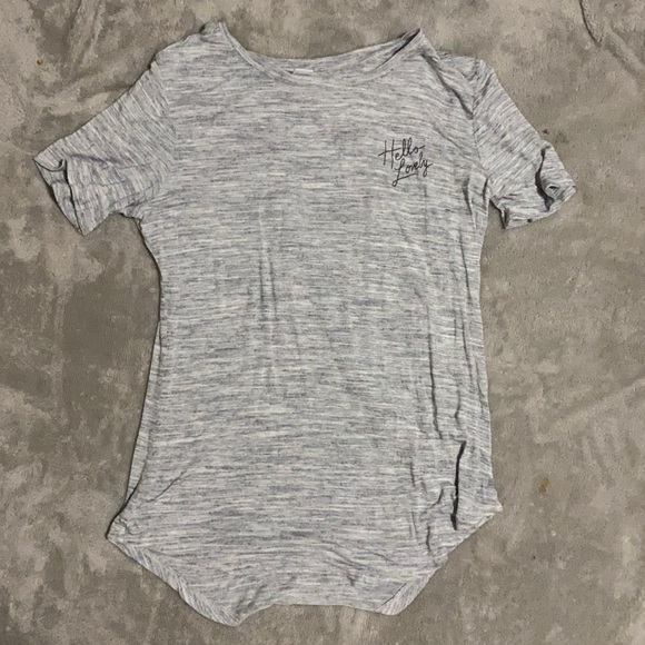 Gray “hello lovely” shirt - Picture 1 of 4